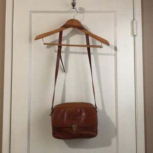 Vintage Brown Lorenti Leather Bag